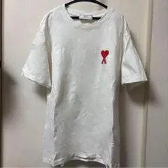ami ハート刺繍 ホワイト Tシャツ アミパリス 白のサムネイル
