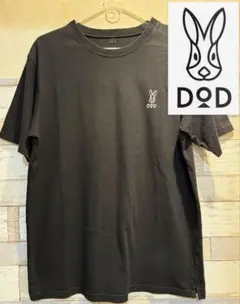 DOD ディーオーディー ロゴ 半袖Tシャツ ブラック L