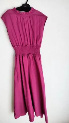 【最終値下げ】試着のみ   snidel  スナイデル  ピンクロングワンピース