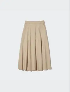 UNIQLO ユニクロ ストレッチコットンブレンドサーキュラースカート L