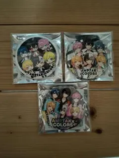 AMPTAK×COLORS 缶バッジ 3個セット　全員集合