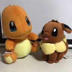 【ポケモン】イーブイ★スーパーDXぬいぐるみとヒトカゲ