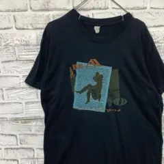 USA製90sヴィンテージTシャツ！シングルステッチブラック古着M L 0707
