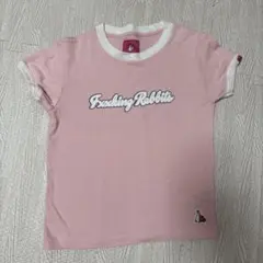 Fxxking Rabbits #FR2 リンガーTシャツ ピンク　FR2梅