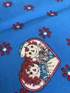 ブルー　ハギレ　カントリー