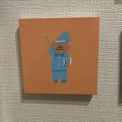 アクリル画 ブタさん2枚セット