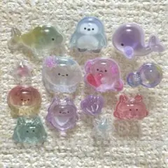 【金曜日まで】♡おすそ分け♡ 水族館限定 海の生き物ボンボンドロップシール