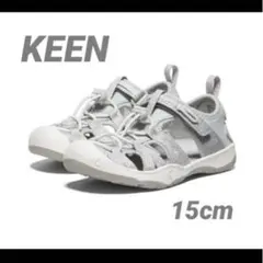 【新品】KEEN MOXIE SANDAL 15cm シルバー　サンダル US8