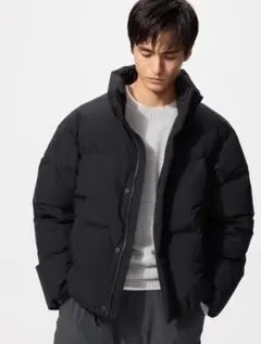 ユニクロ UNIQLO シームレスダウンジャケット ブラック 黒 XXL