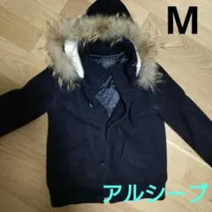 【数回着用】アルシーブ archives レディース　ダッフルコート　黒　М