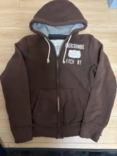 ジップパーカー ブラウン パーカー