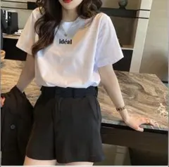 ロゴ刺繍Tシャツ[pm147] 新品タグ付き