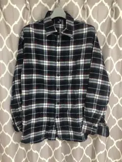 UNIQLOチェック柄フランネル長袖シャツL