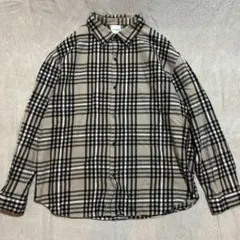 チェックシャツ　チャオパニック　ベージュ