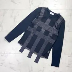 美品】ヨシユキコニシ プリーツカットソー 黒 グラデーション