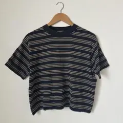 RYETENDER マルチボーダーT ブラック×ブラウンのサムネイル