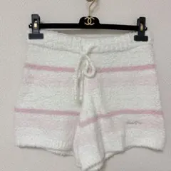 【gelato pique】ショートパンツ　ルームウェア　ボーダー　ピンク