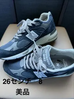 美品　New Balance M991NV 26 NAVY ニューバランス