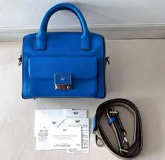 希少色✨ アニヤハインドマーチ ハンドバッグ カーカー 2way ターコイズ 希少色✨ アニヤハインドマーチ ハンドバッグ カーカー 2way