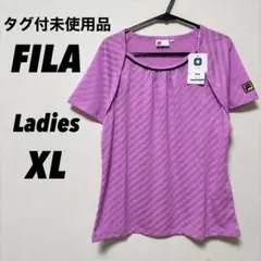 新品 フィラ レディーステニスウェア ゲームシャツ Tシャツ XL LL ピンク