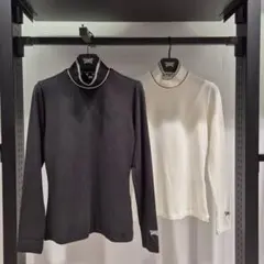 PXG ゴルフ レディース トップス カットソー 発熱 ハイネック長袖シャツ