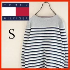 ★美品★TOMMY HILFIGER ボーダー コットンセーター　ニット S