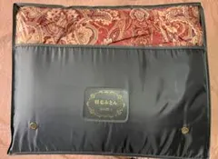 京都西川　ローズ羽毛ふとん ペイズリー柄 赤色系