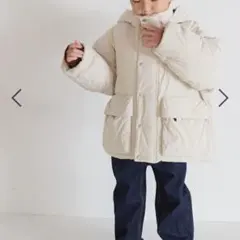 ☆今季美品☆限定価格　LOWRYS FARM エアサーマルフードブルゾン