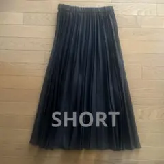 グローバルワーク　お手入れらくらくプリーツスカートshort