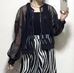 アメリヨンシアーメッシュブルゾン
