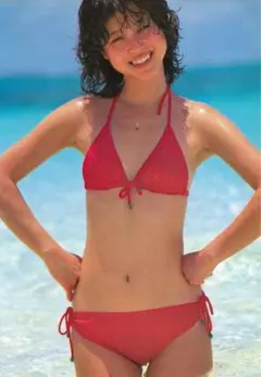 7241西田ひかるポスター 等身大 全身 直筆サイン入 約182×50センチ