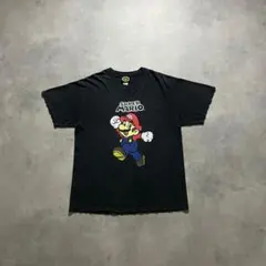 古着 00s y2k 任天堂 ファイヤーマリオ ヴィンテージ ゲーム Tシャツ 