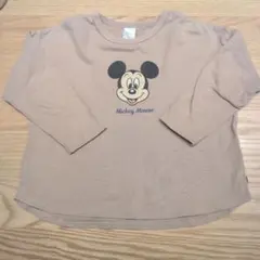 フタフタ ミッキーマウス 長袖カットソー 110