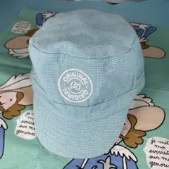 新品！H&M/ ベビー男の子用オリジナル　綿cap 75サイズ　6〜9M 水色