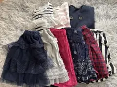 子供服(女の子)半袖・スカート9点セット サイズ110/120