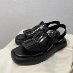 tukn. トゥクン　グルカサンダル　サンダル　スポサン　ブラック