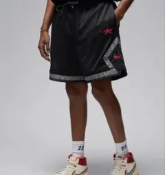 【新品未使用】JORDAN×AWAKE ハーフパンツ　ショーツ　US XS 黒のサムネイル