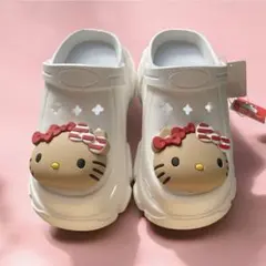 レア！完売　新品タグ付き♡アベイル　日焼けキティ　厚底サンダル　クロックス　L