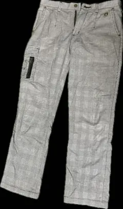 EDWIN GOLF チェック柄 ストレートパンツ