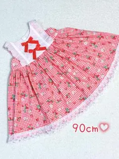 ♡ハンドメイド　ワンピース　子ども服　90cm♡