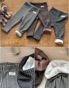 【韓国ブランド/hi bye bebe】裏起毛レギンス/110