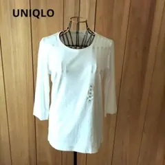未使用　UNIQLO　ユニクロ　プレミアムコットンクルーネックTシャツ
