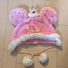ディズニーミニ王冠【ファンキャップ 美品】ピンク　正規品