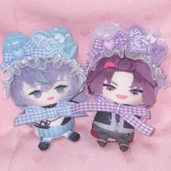 にじぱぺっと にじぱぺ ヘッドドレス ぬい服 猫耳 水色 紫