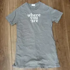 FOV ロゴプリント Tシャツ グレー