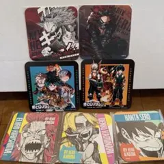 ヒロアカ　ヒロアカ展　特典　カフェ　コースター　緑谷　爆豪　アートコースター