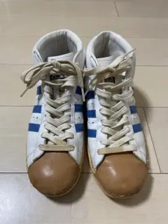 adidas PRO MODEL VINTGEレザーハイカットスニーカー