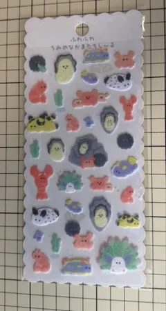 ぷくぷくシール 立体シール シール 3Dシール　フェルトシール