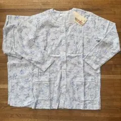 ビアン　ブルー花柄長袖パジャマ Mサイズ