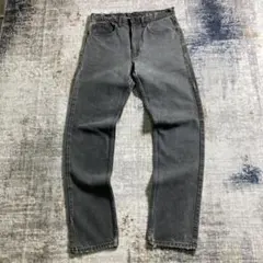 超極太 Levi's SUPER BAGGY 先染めブラックバギーデニム W36 - メルカリ